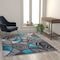 Flash Furniture Turquoise 5' x 7' Abstract Design Accent Area Rug ACD-RGTRZ860-57-TQ-GG - alternate 3